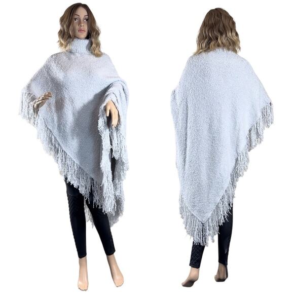 SER.O.YA Frost Poncho SZ XS Silver $348 - Picture 5 of 14
